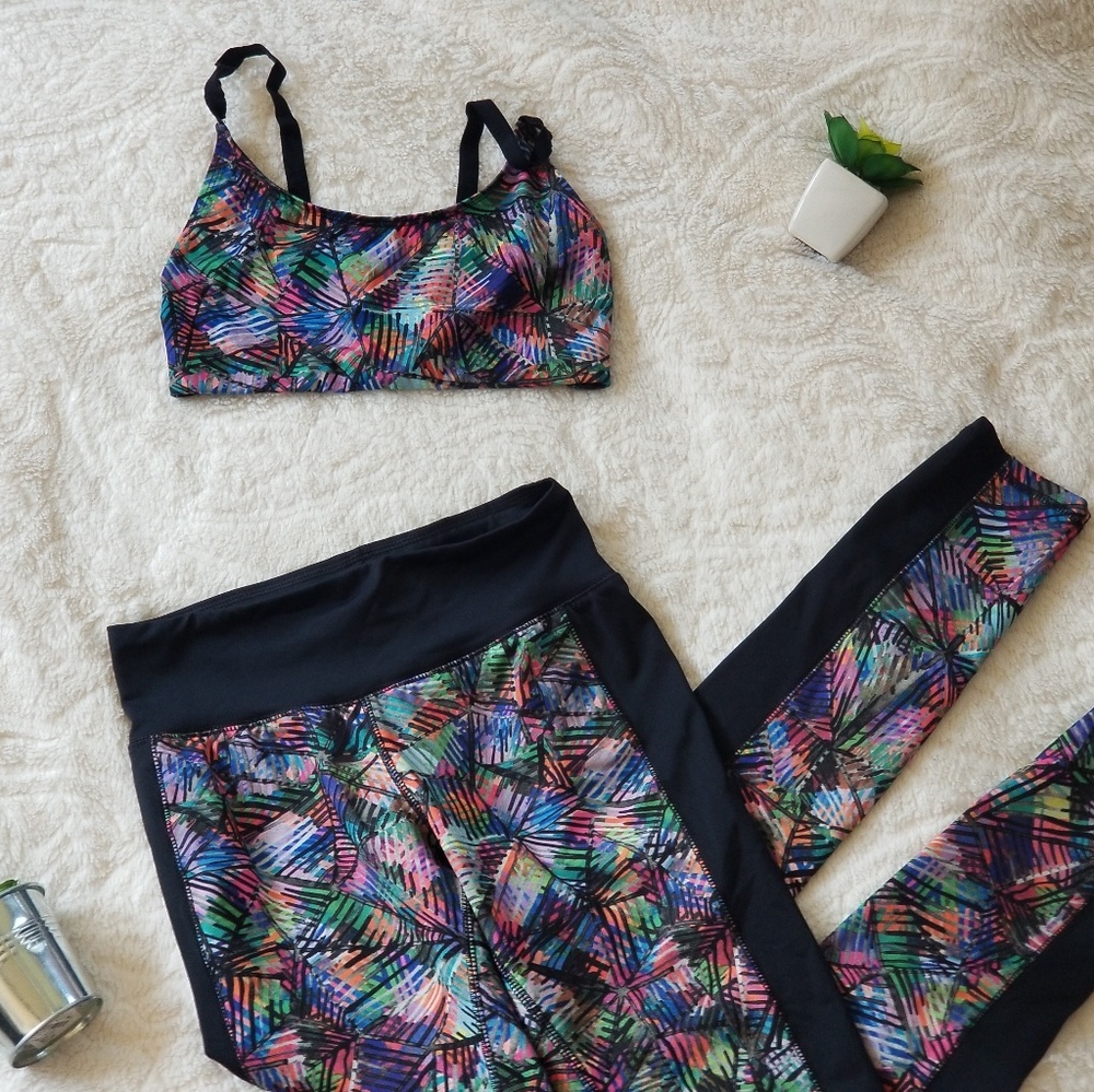 Dance convention matching 2 piece mossimo outfit.